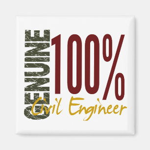 Genuine Civil Engineer Magnet