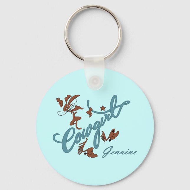 Genuine Cowgirl Key Ring (Front)