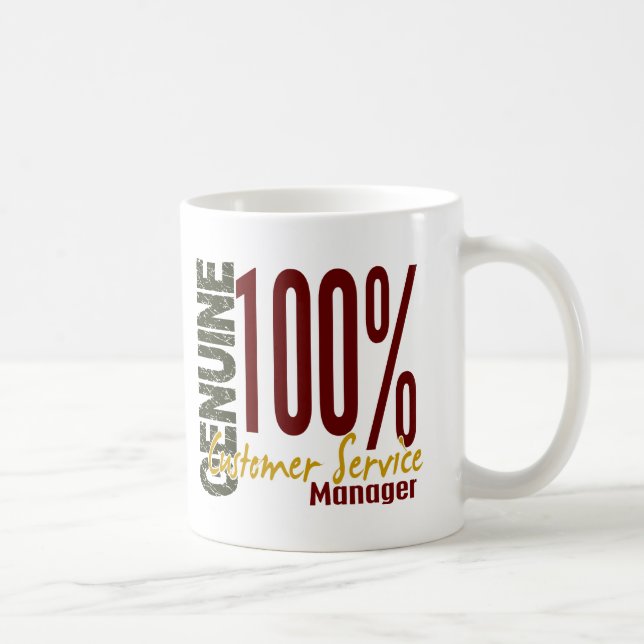 Genuine Customer Service Manager Coffee Mug (Right)