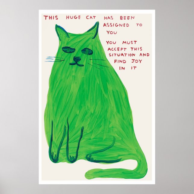 Genuine David Shrigley poster (Front)
