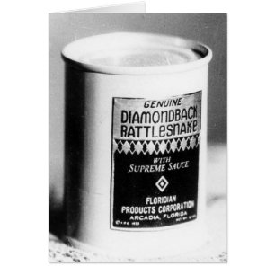 Genuine Diamondback Rattlesnake Meat, Canned