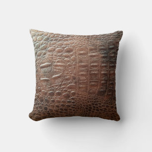 Genuine leather texture backgroundr close-up, embo cushion