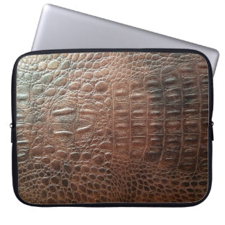 Genuine leather texture backgroundr close-up, embo laptop sleeve