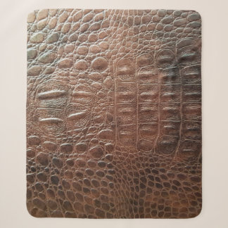Genuine leather texture backgroundr close-up, embo sherpa blanket
