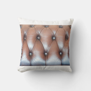 Genuine leather upholstery background, luxury dec cushion