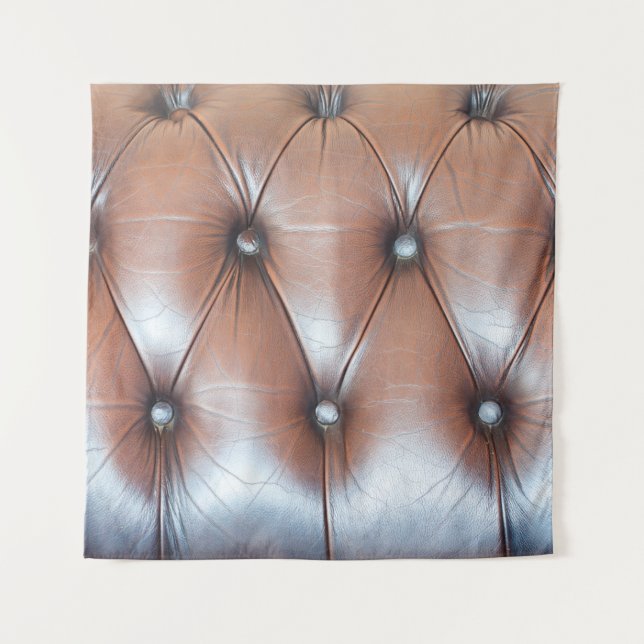 Genuine leather upholstery background,  luxury dec tapestry (Front)