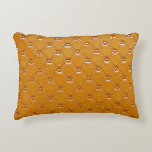 Genuine leather upholstery: decorative motif. cushion