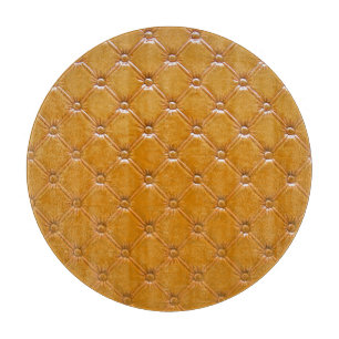 Genuine leather upholstery: decorative motif. cutting board