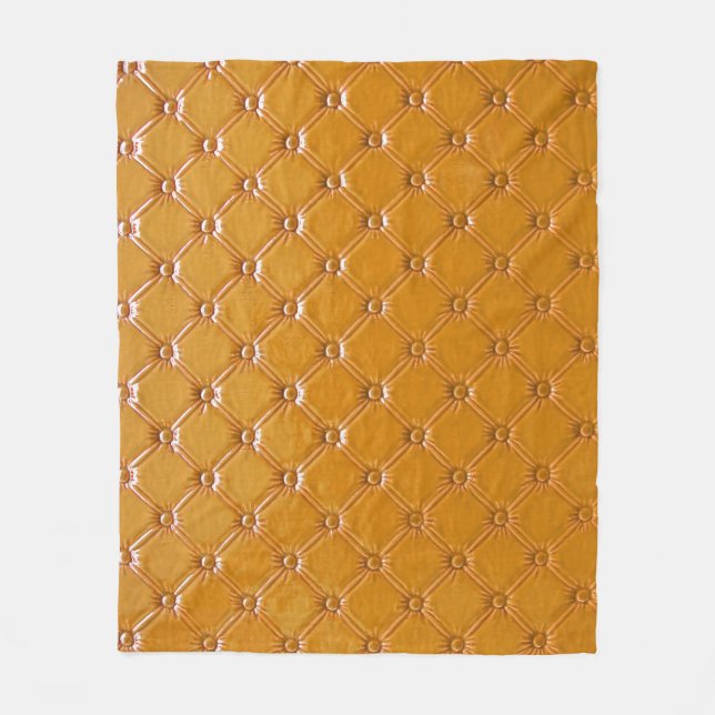 Genuine leather upholstery: decorative motif. fleece blanket (Front)