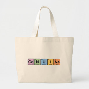 Genuine made of Elements Large Tote Bag