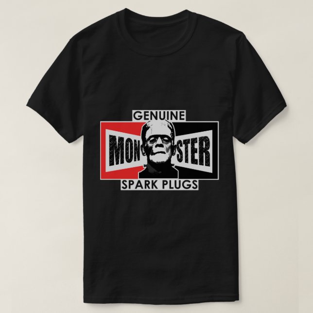 Genuine Monster Spark Plugs , , Mask T-Shirt (Design Front)