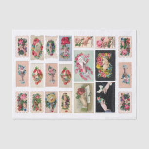 Genuine (not AI) Hand Whimsy Ephemera Tissue Paper