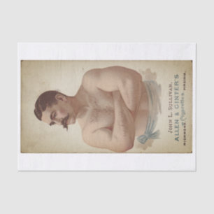 Genuine (not AI) Vintage John Sullivan Trade Card Tissue Paper