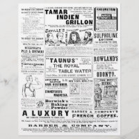 Genuine (not AI) Vintage Quack Newspaper Ads