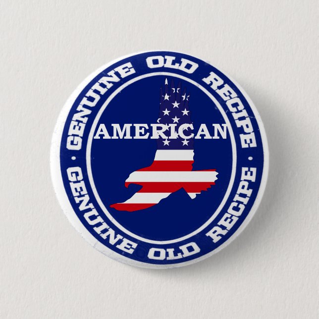 Genuine Recipe American 6 Cm Round Badge (Front)
