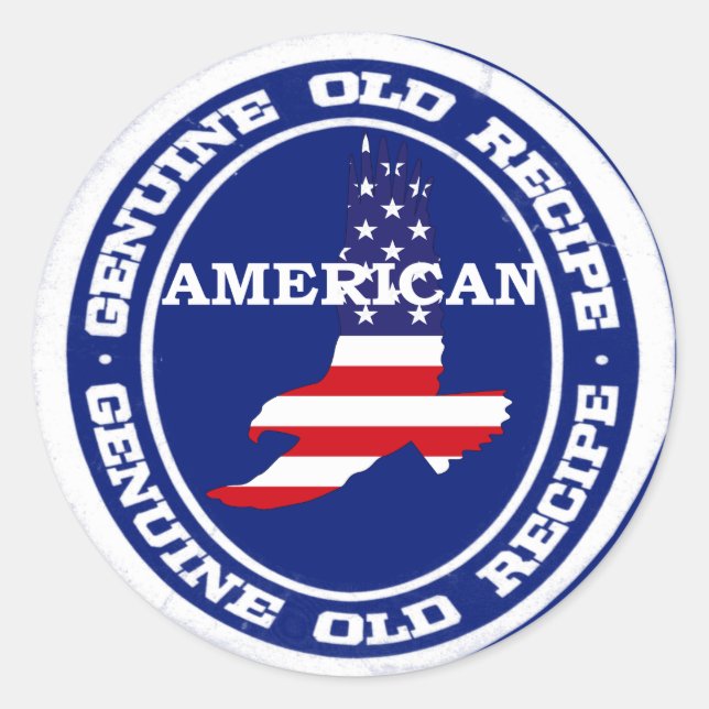 Genuine Recipe American Classic Round Sticker (Front)