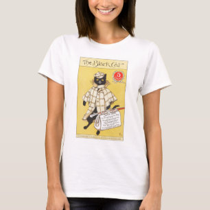 Genuine Vintage Black Cat Magazine Cover T-Shirt