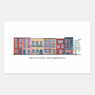 Genuinely Georgetown Rectangular Sticker