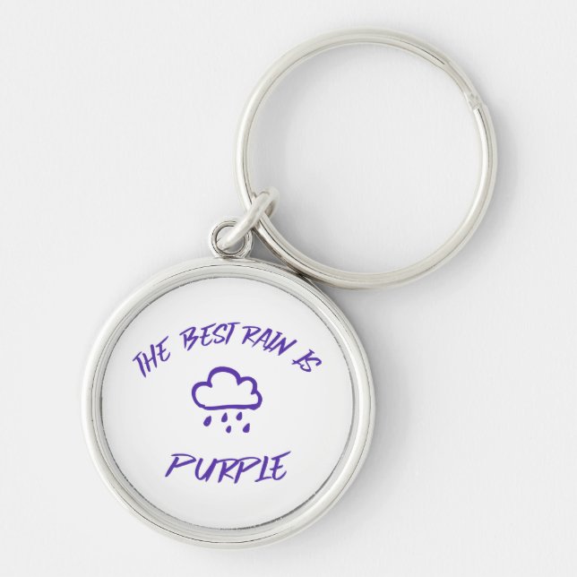 GenX The Best Rain is Purple  Key Ring (Front)