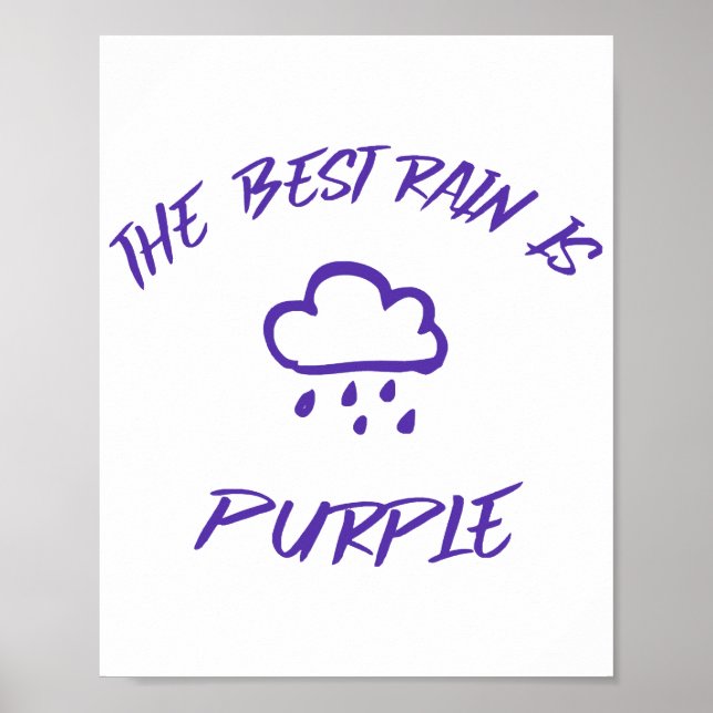 GenX The Best Rain is Purple  Poster (Front)