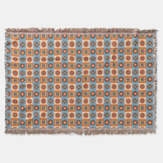 Geo-Celestial Repeat Pattern Throw Blanket