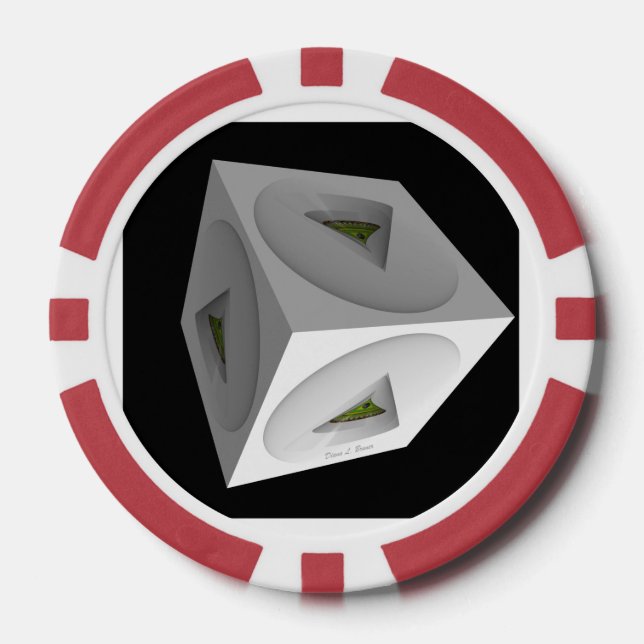 Geo Cube Poker Chips (Front)