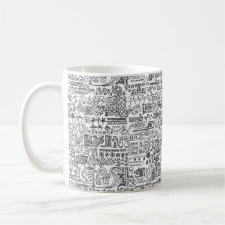 geo design coffee mug