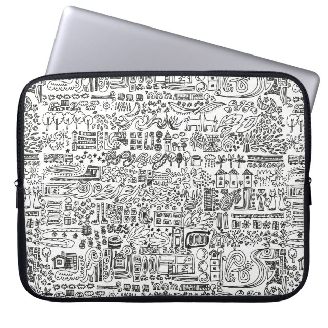geo design laptop sleeve (Front)