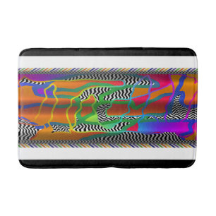 Geo Drape Multicolor Medium  Bath Mat