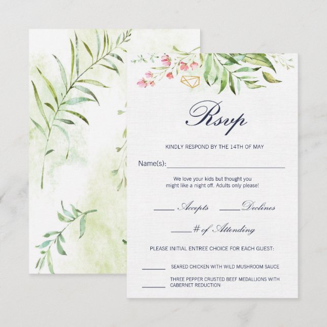 Geo Envy RSVP Card (Front/Back)