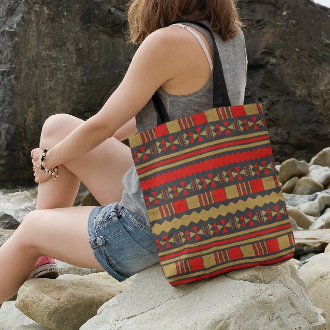 Geo ethnic aztec tote bag (Creator Uploaded)
