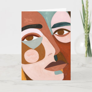 Geo Face Upclose Card