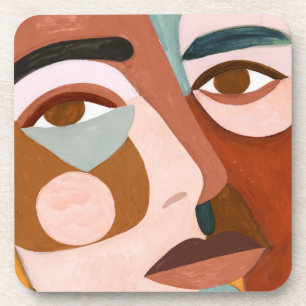 Geo Face Upclose Coaster