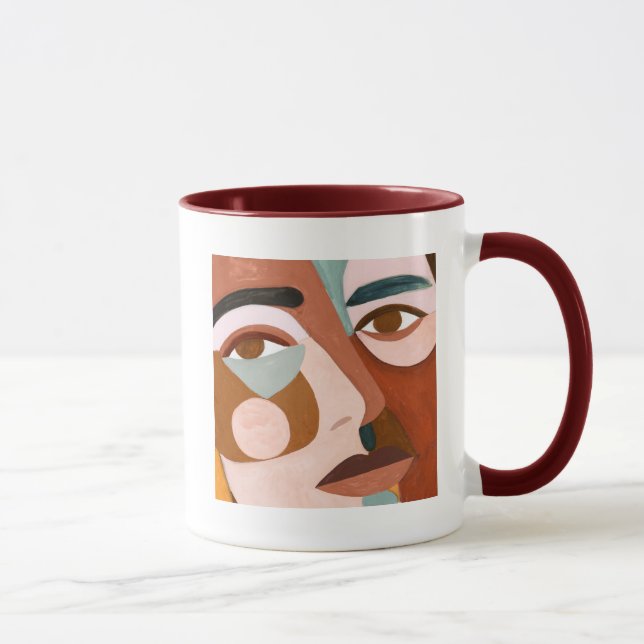 Geo Face Upclose Mug (Right)