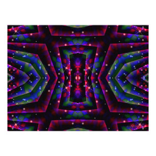 Geo-Fantasy Night Twinkling Skies Print