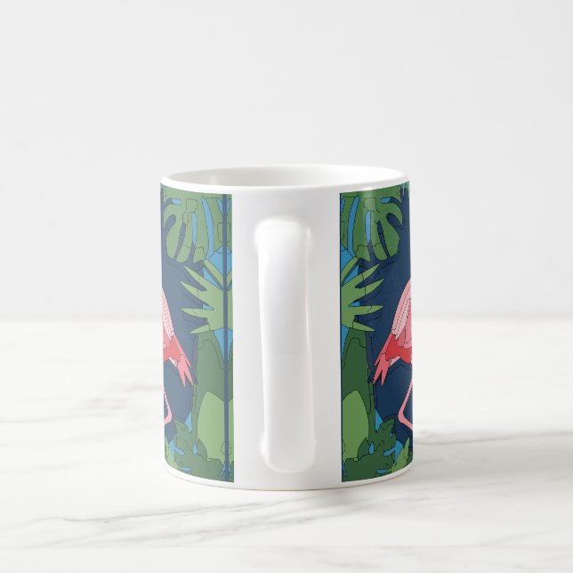 Geo Flamingo Coffee Mug (Handle)