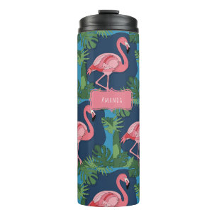 Geo Flamingo Thermal Tumbler