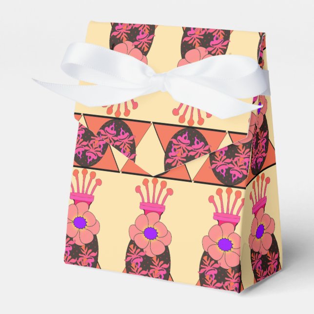 Geo Floral  Favour Box (Front Side)