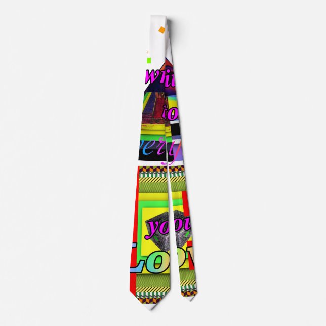 Geo Graphics Colours Tie (Front)