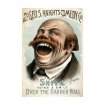 Geo H White's Comedy Co Vintage Theatre Poster