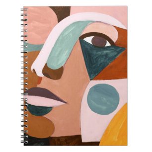 Geo Half Face Notebook