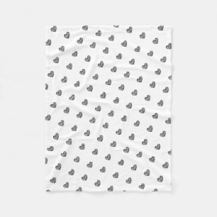 Geo Heart Icon Pet Fleece Blanket