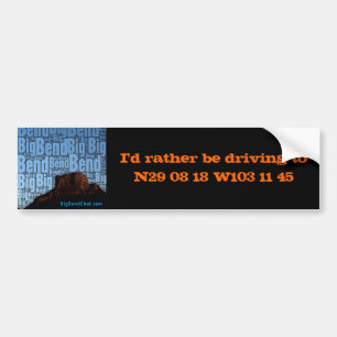 Geo Positional Bumper Sticker