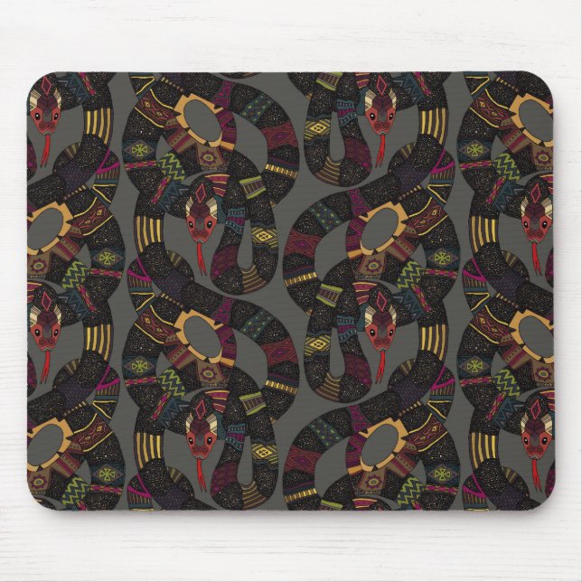 geo snakes lead mouse pad (Front)