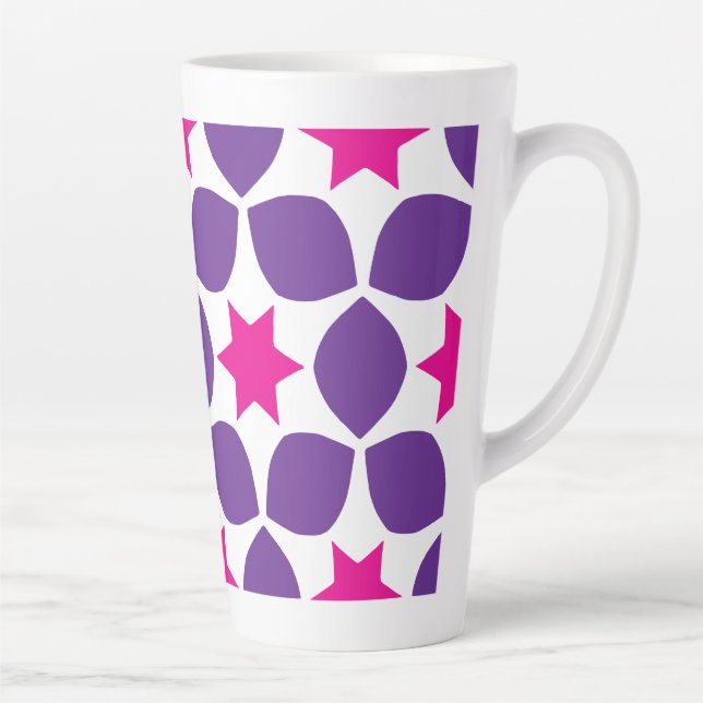 Geo stars latte mug (Right)