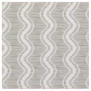 Geo stripes grey waves elegant  fabric