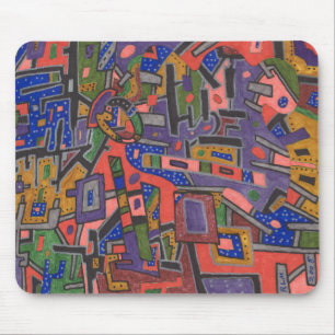 "Geo Tech" Abstract Mousepad