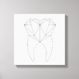 Geo Tooth Canvas Print