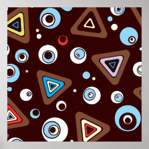 Geo Triangles Poster