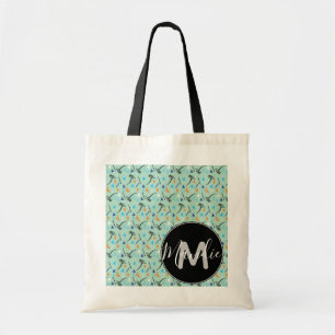 Geo Tropical Palm Tree Name Library Books Tote Bag